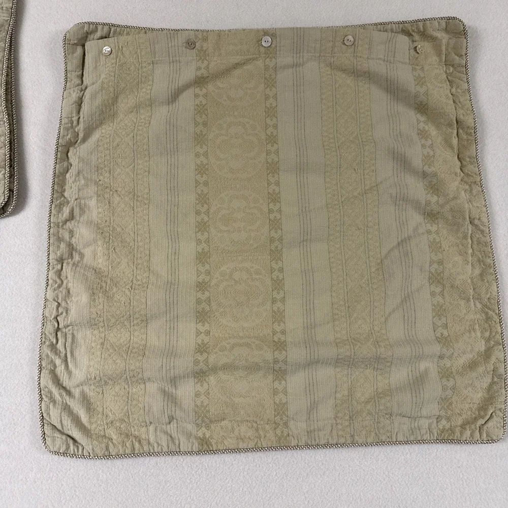 Vtg Ralph Lauren Shams  MARRAKESH Euro Browns‎ Neutrals Fair Condition Flaws